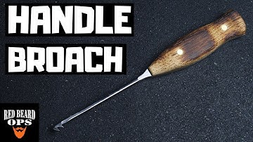 Making A Skinny Handle Broach For Slot Work | Knife Making