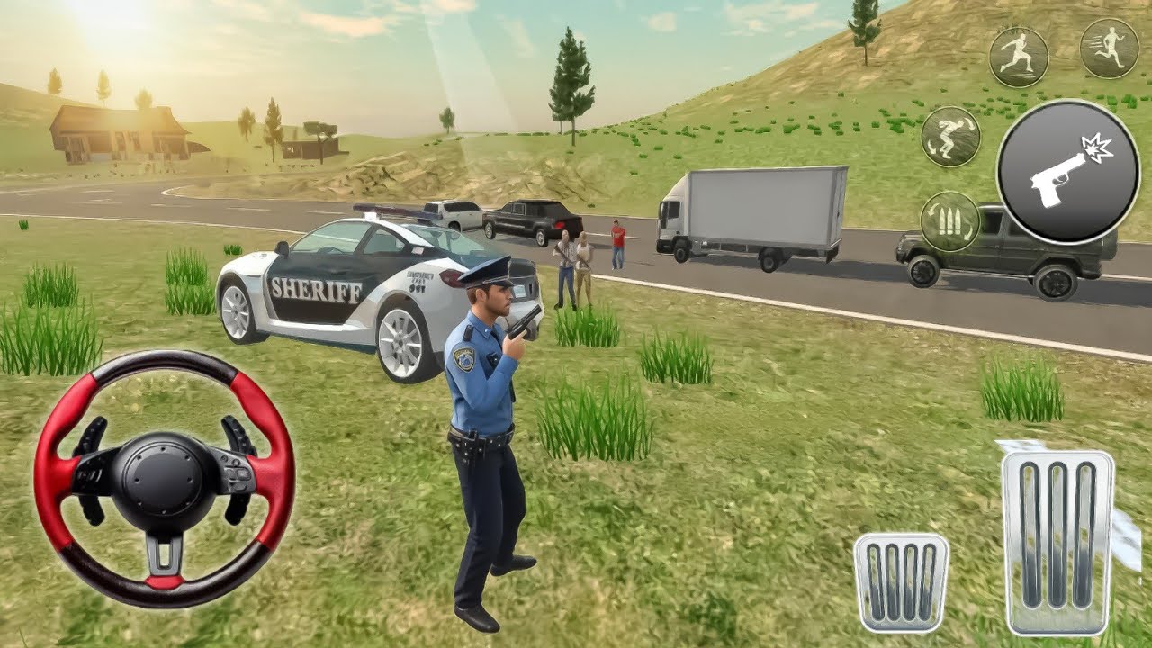 Gangster Hijacks Police President|Police in Panic| Police Chase Simulator Gameplay|3D|Android Games 