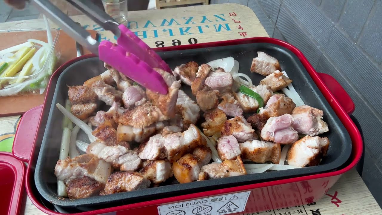 Barbecue on Bruno hot plate YouTube