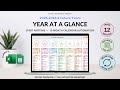 Year at a Glance Tutorial - Organize your year and months