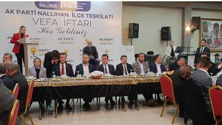 Ak Parti̇ Nallihan İlçe Başkanliği Vefa İftar Yemeği̇ Gerçekleşti̇
