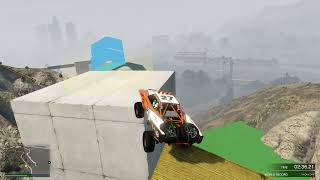 GTA 5 ONLINE FAST JUMP PLATFORM PRECISION LANDING PARKOUR TROPHY TRUCK GAMEPLAY NO COMMENTARY
