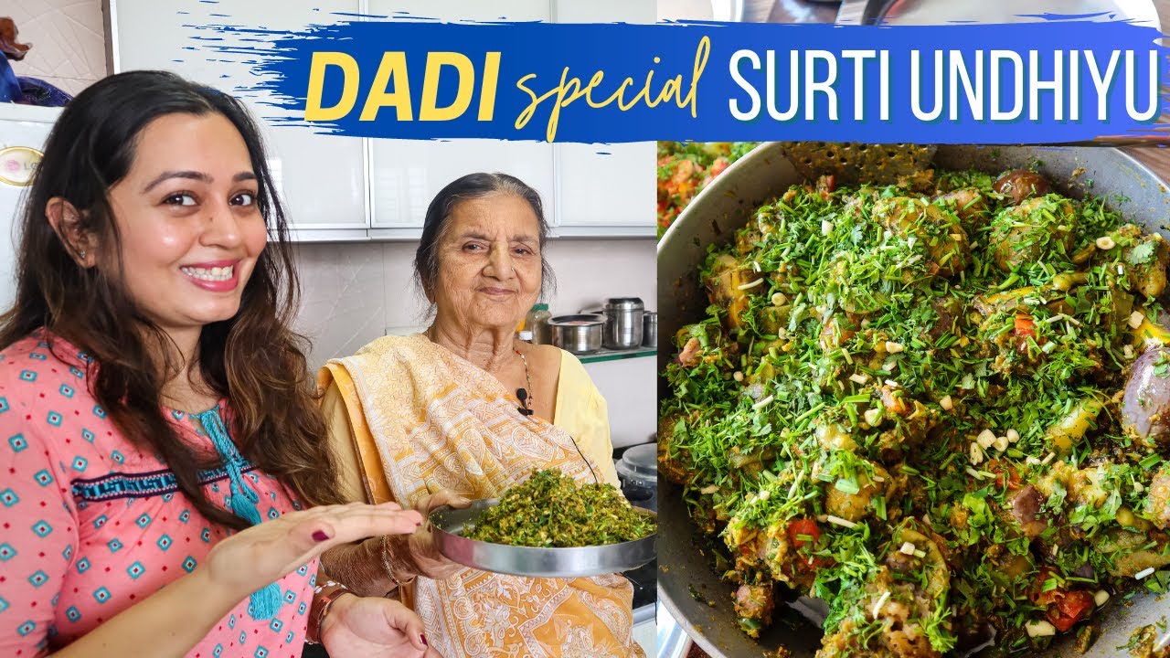 Traditional Undhiyu Recipe by 80 year old Grandma | Surti Undhiyu at home