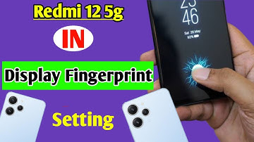 Redmi 12 5g in display fingerprint setting | how to set in display fingerprint lock Redmi 12 5g