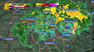 NC WEATHER LIVE RADAR: Rain returns, severe weather risk on Friday