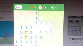 Beating google minesweeper easy mode in 15 second