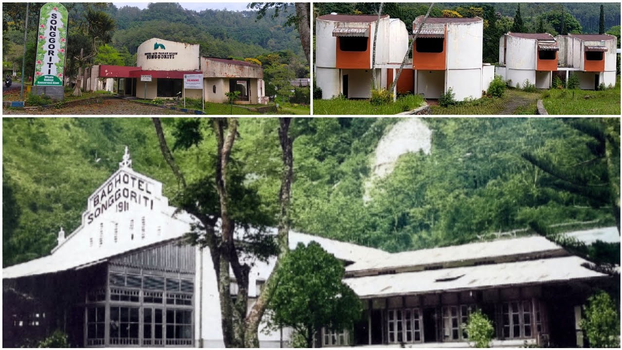 Bangunan Hotel Kosong Terbengkalai eks Peninggalan Kolonial Belanda di Batu Malang