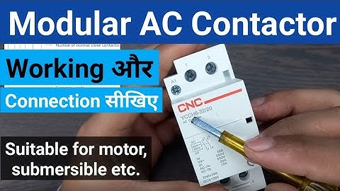 Modular AC Contactor |Modular Contactor Working and Connection| AC Contactor For Home @LearnEEE