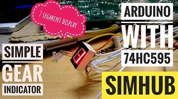DIY simple gear indicator SIMHUB using 74hc595 || Simracing || Arduino