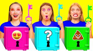 Solve the Mystery Challenge of 1000 Keys | Funny Food Situations by BaRaFun Challenge