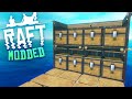 THE MINECRAFT CHEST MOD! Raft Modded Episode 2