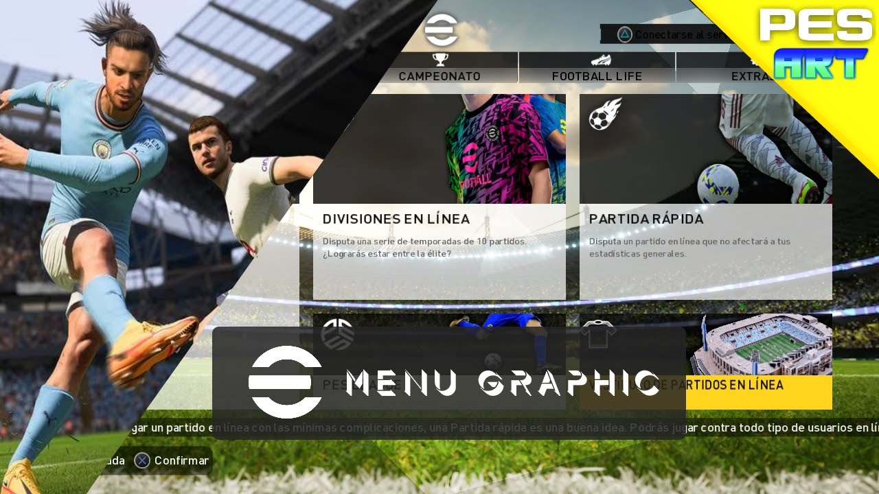 eFootball Modern Style | Menu Graphic Potato Patch - VrPatch
