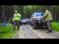 Бездорожье off road!Подготовленные тачки,Шнива и Уаз!Пробираемся к озеру,кто застрял первым?Часть.1