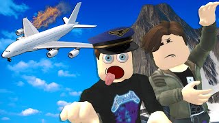 Spycakes & I Crashed Our Plane Into a Mountain! (Roblox Survive a Plane Crash)