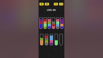 water sort puzzle level 204