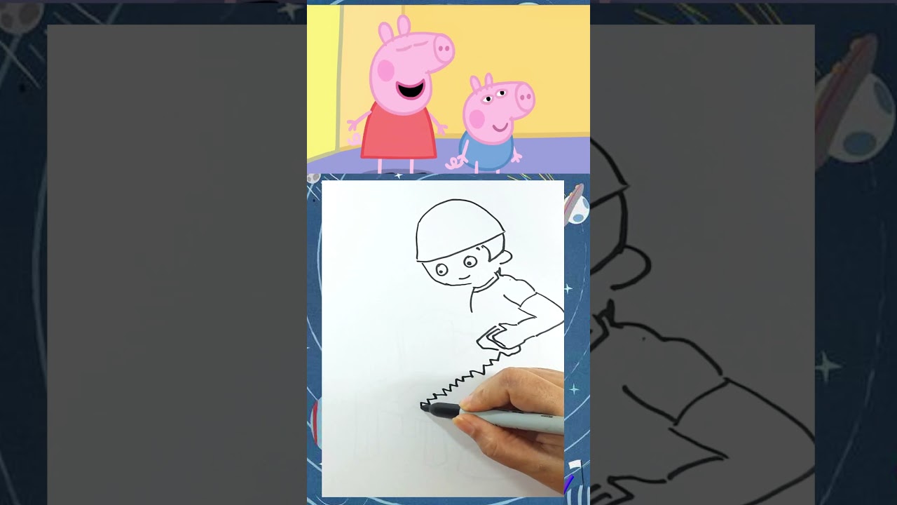 DRAW CARPENTER - Easy carpenter drawing 