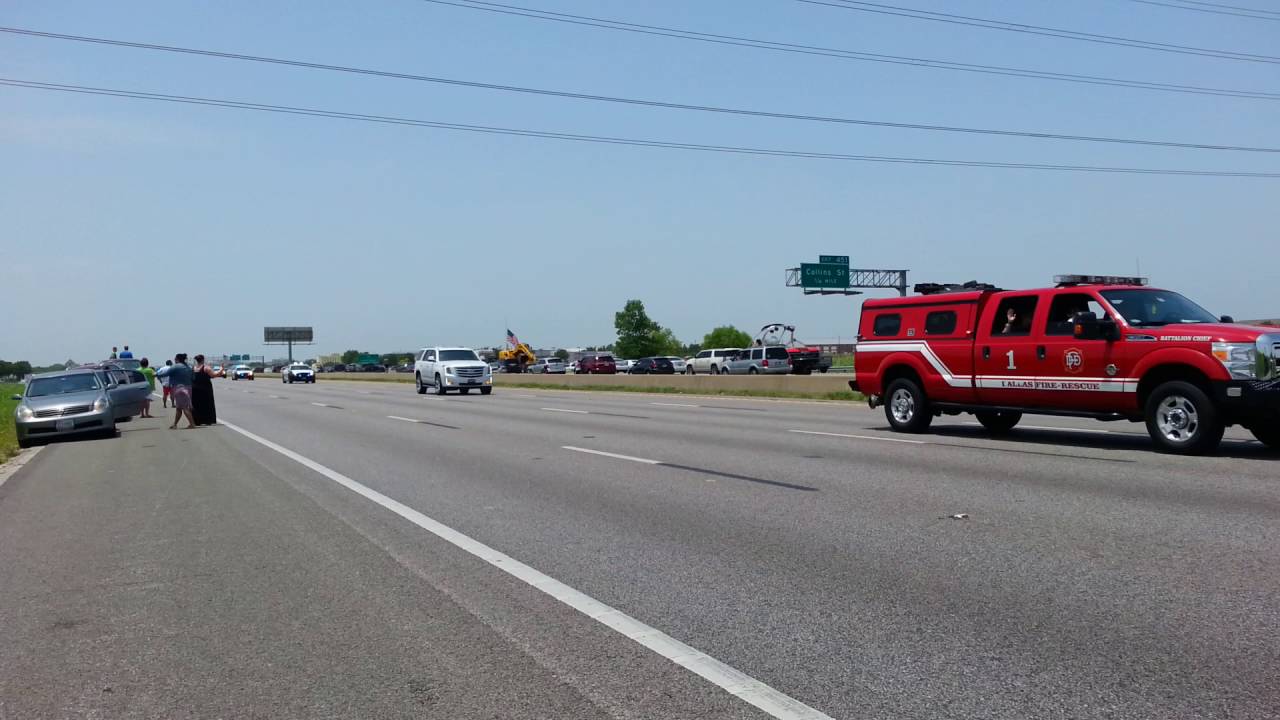 Dallas Police Funeral Procession. 7/16/16 FAST Motion YouTube