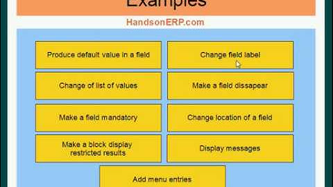 Introduction to Oracle E-Business Suite Personalizations - 3 of 4