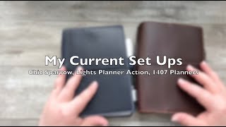 My Current Planners || Chic Sparrow, Planner Society, 1407 Planners, Lights Planner Action