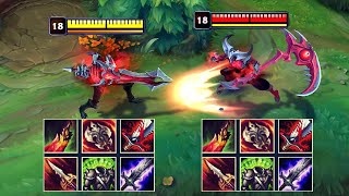 %100 LIFE STEAL AATROX vs %100 LIFE STEAL KAYN FIGHTS & Best Moments!