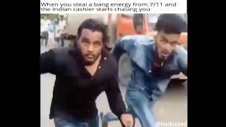 Indian guy chasing camera meme