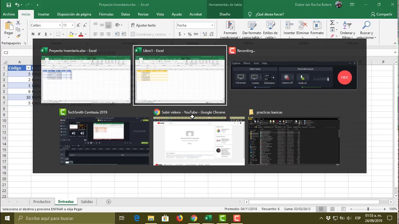 Inventario en Microsoft Excel - YouTube
