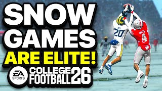 SNOW GAMES ARE BETTER THEN EVER BEFORE IN COLLEGE FOOTBALL 26!