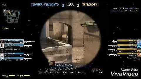 Ace AWP on Mirage map CSGO 2019