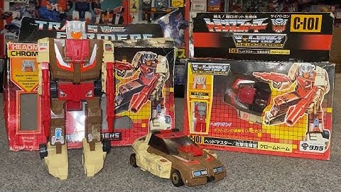 Transformers generation one Chromedome review. G1 headmaster complete collection comparison TR