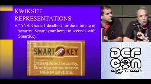 DEFCON 18: Insecurity Engineering of Physical Security Systems: Locks  Lies and Videotape 2/4