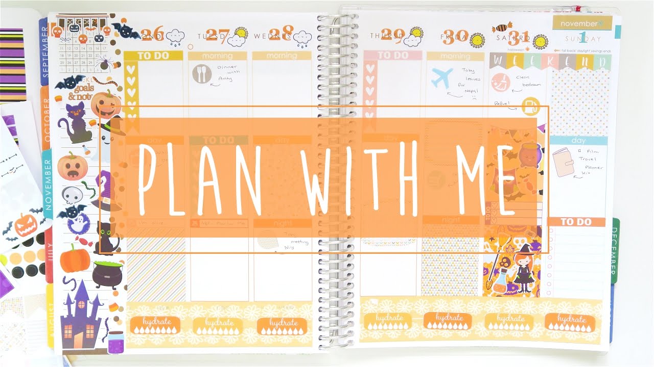 Plan With Me in my Erin Condren Life Planner ~ A Beautiful Fable - YouTube