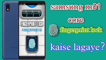 Samsung m01 core me fingerprint lock kaise lagaye | how to set fingerprint lock in samsung m01 core