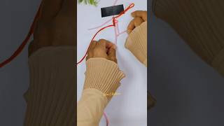full tutorial 👆klik link above. thread bracelet tutorial #threadbracelet
