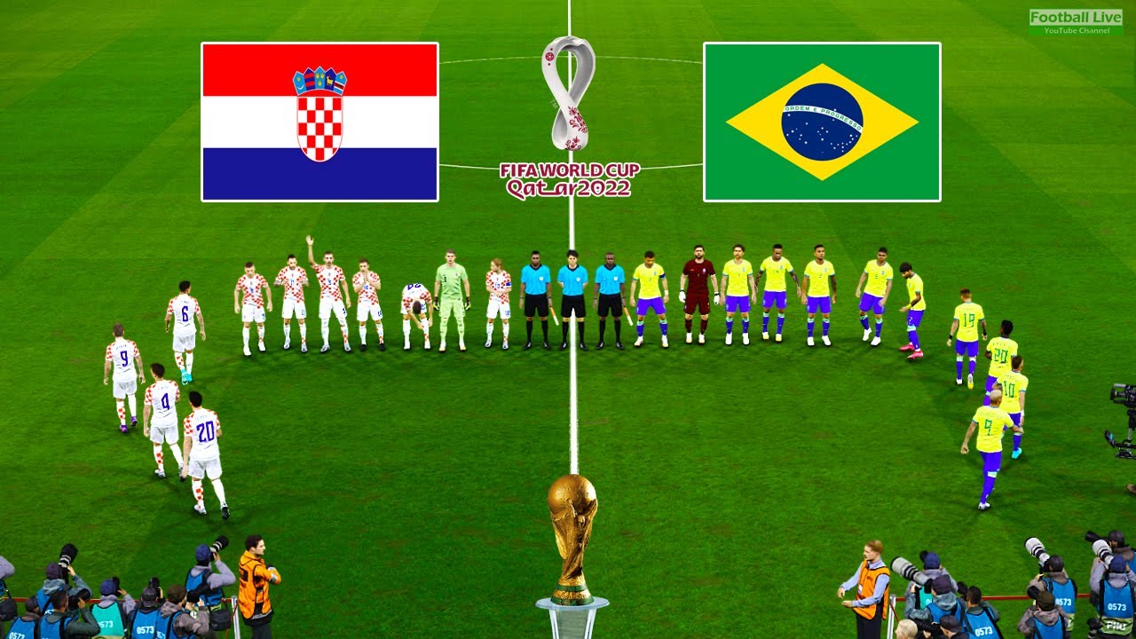 Croatia vs Brazil - 1/4 Final FIFA World Cup Qatar 2022 Penalty Shootout PES 2021 Gameplay PC