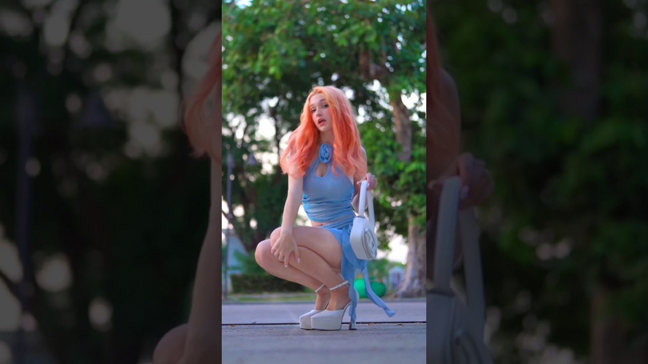 rate my outfit from 1-10🩵🪽 #anime #cosplay #song #espresso