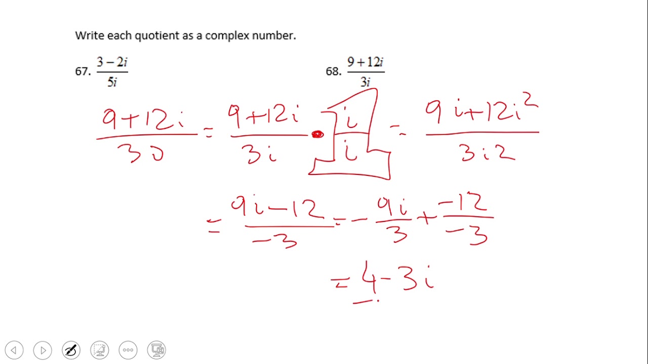 Dividing Complex Numbers YouTube