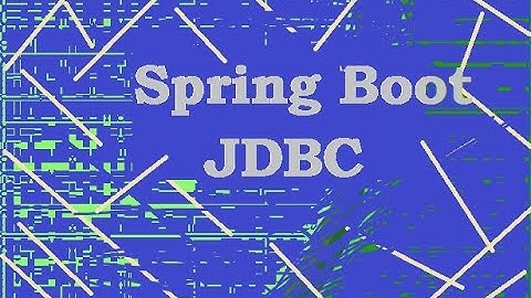 Spring Boot JDBC