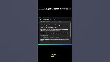 Leetcode 1143. Longest Common Subsequence #shorts  #python #coding