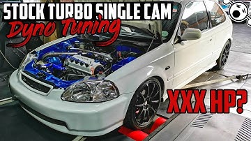 Turbo Civic Dyno TUNING - Stock Boosted D15/D16 VTEC
