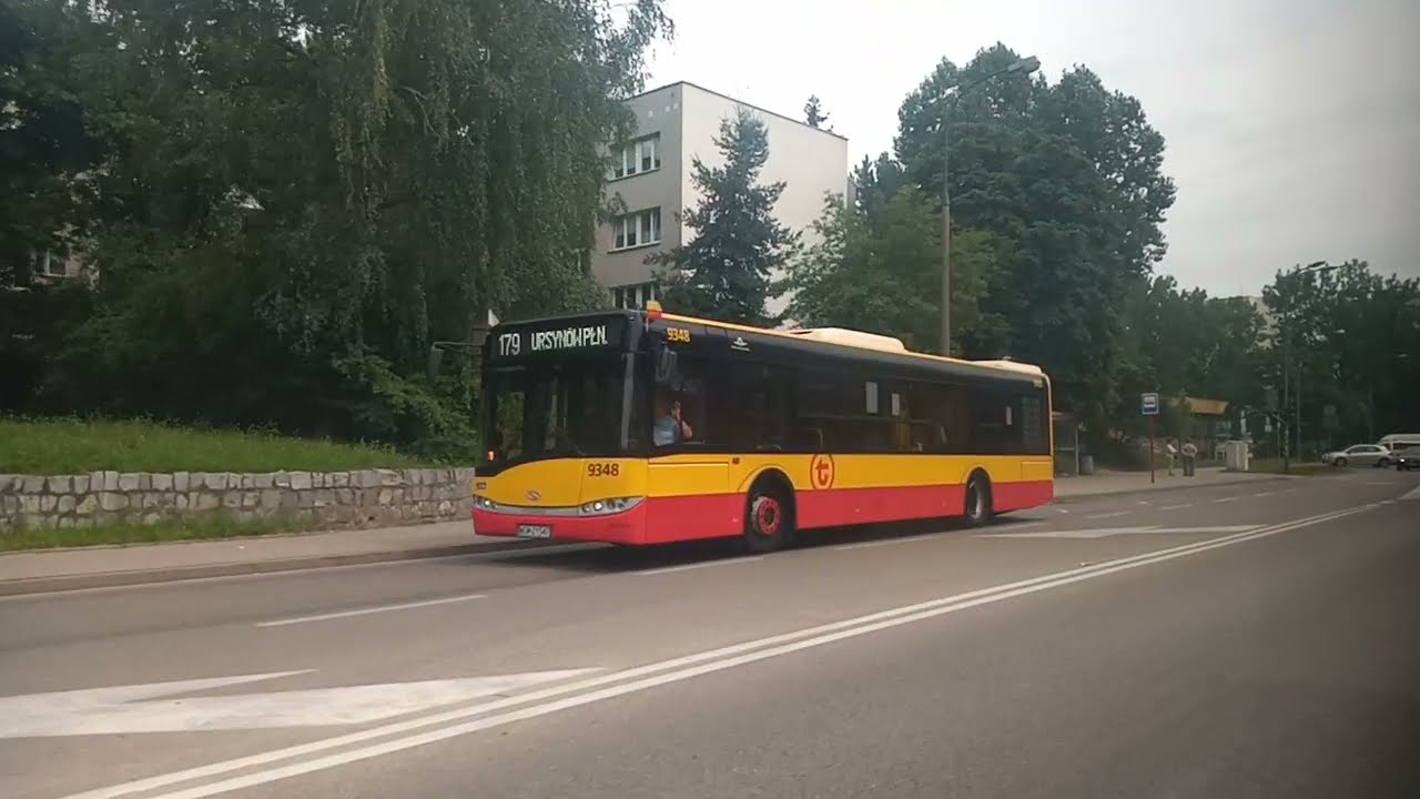 Przejazd #9331 Urbino 12 III na linii 179 na całej trasie, kierunek: Osiedle Kabaty (napisy)