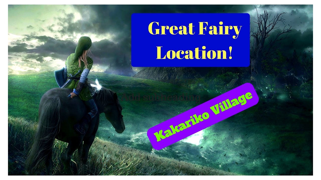 Breath of the Wild Guides Great Fairy Fountain Location Kakariko