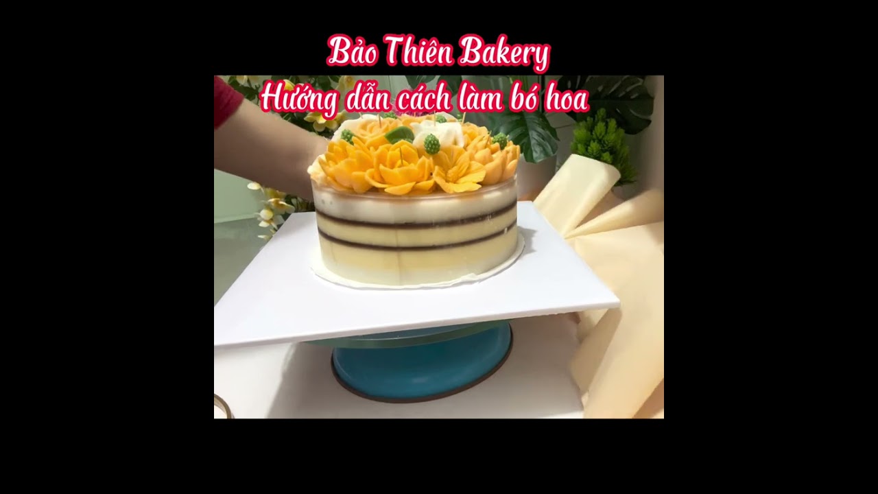 Rau câu 4d bó hoa Bảo Thiên Bakery - Chuẩn Nhà Làm - Dạy Từ Tâm