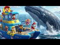 🐾 Paw Patrol Zuma Ocean Animals Song 🐬🌊  Learn Sea Animals
