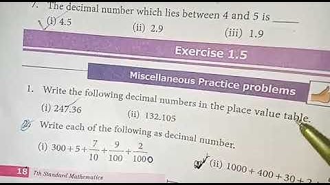 Samacheer maths class 7 term2 Ex1.5