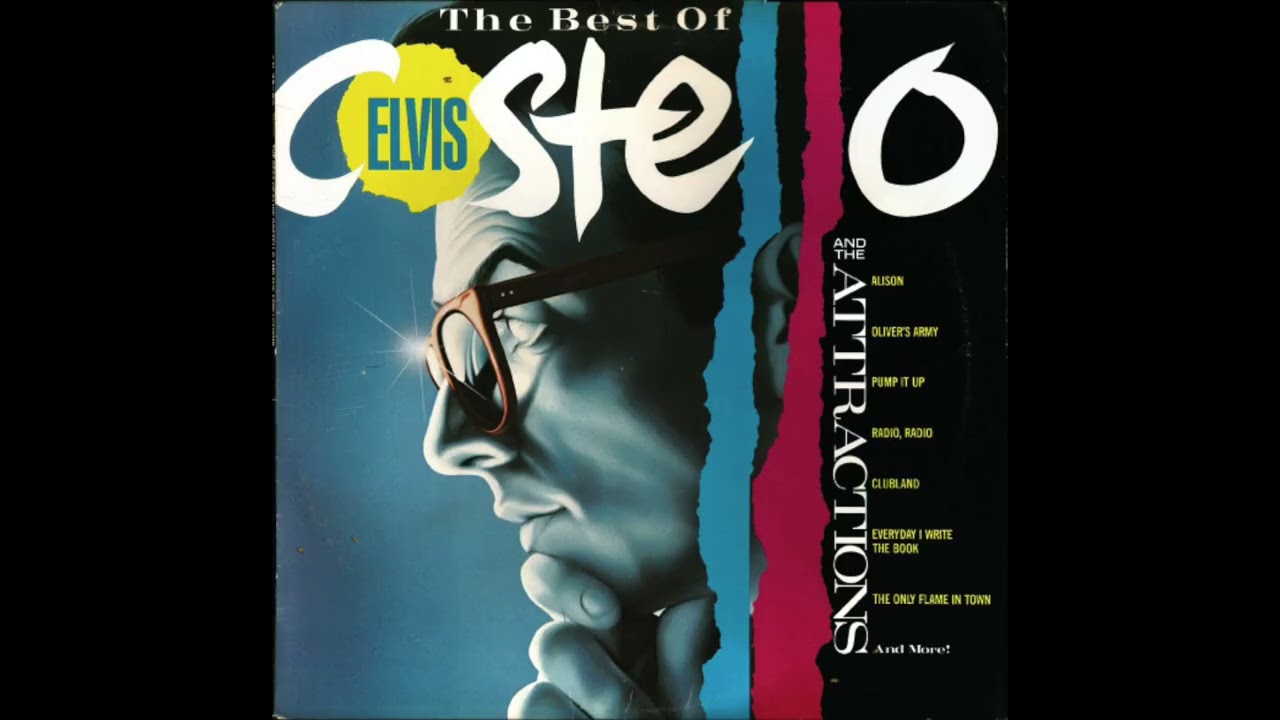 Elvis Costello Live In Concert Poster – 19x13 Inch, Black & White, Reproduction, Punk/New Wave