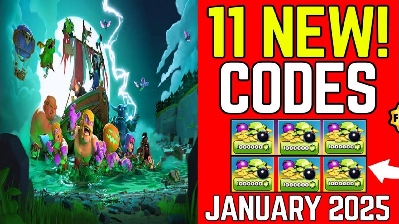 NEW Clash of Clans Creator Codes for January 2025! 🎁 Support Your ...