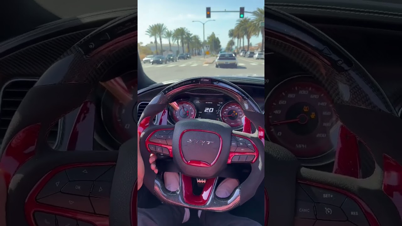 RED CARBON FIBER STEERING WHEEL‼️