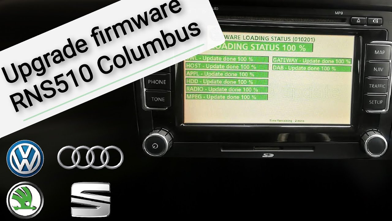 👌 Easy firmware upgrade RNS510 Columbus 👌 YouTube
