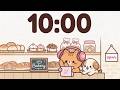 10 Minute Timer 🐱 Chill Lofi for Classroom Focus