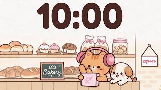 10 Minute Timer 🐱 Chill Lofi for Classroom Focus
